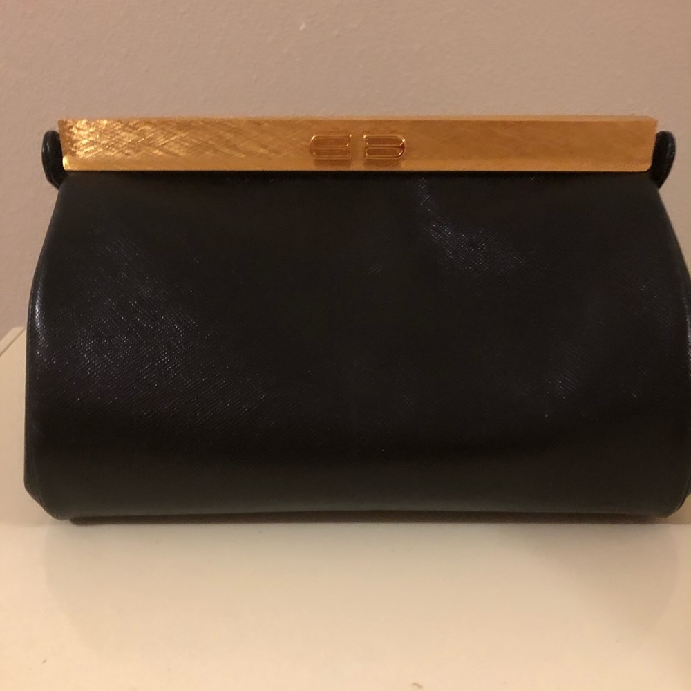 Koret Vintage Goatskin Leather Small Black Bag - Picture 3 of 12